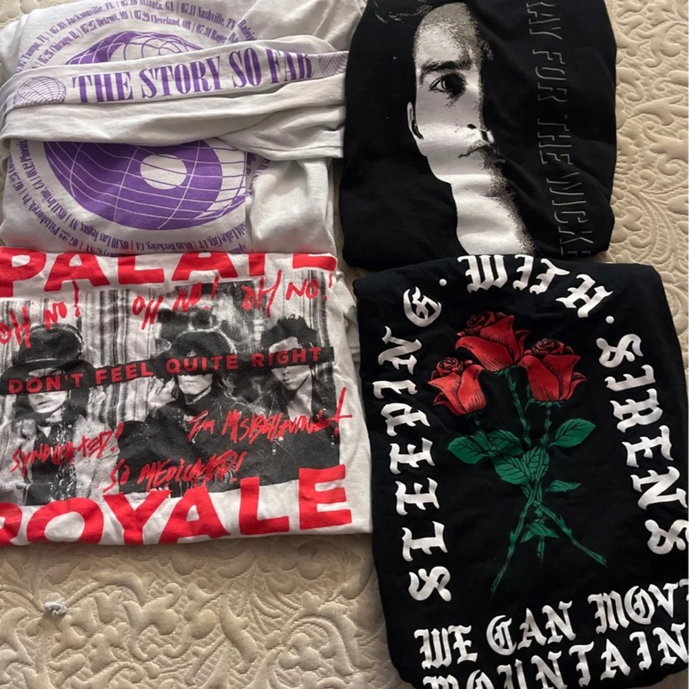 Emo band shirt bundle 🖤